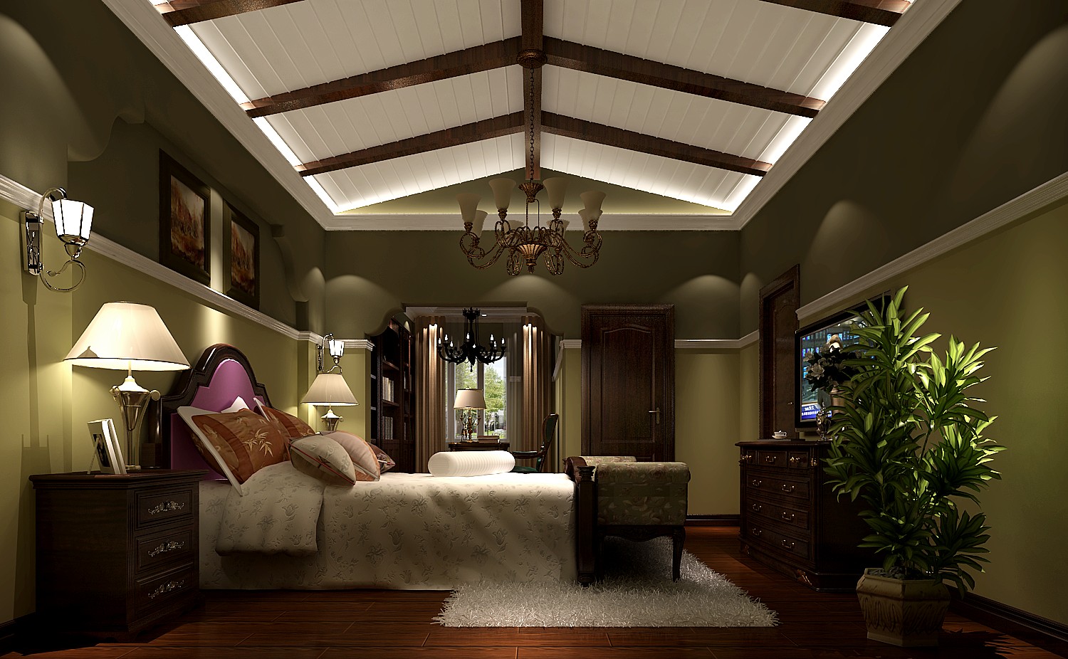 简约 别墅 美式 自由 温馨 卧室图片来自say简单在潮白河孔雀城托斯卡纳风格的分享