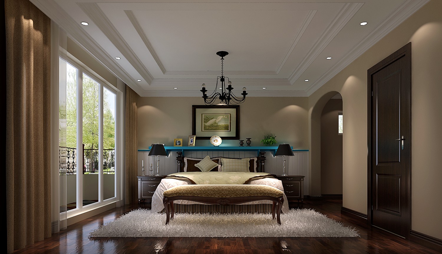 简约 别墅 美式 自由 温馨 卧室图片来自say简单在潮白河孔雀城托斯卡纳风格的分享