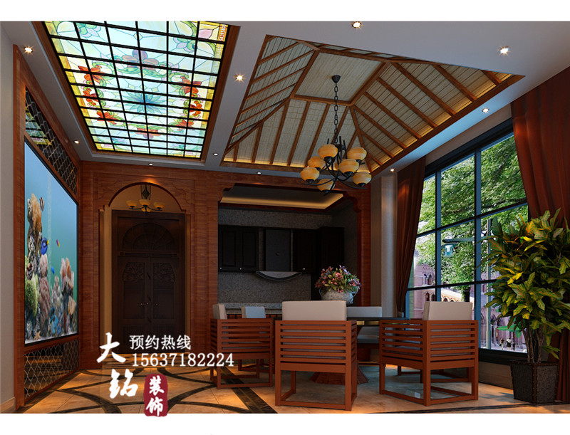 别墅 东南亚风 鼎力之作 室内设计 郑州设计 别墅设计 餐厅图片来自凤羽飞sun在东南亚风格别墅设计的分享