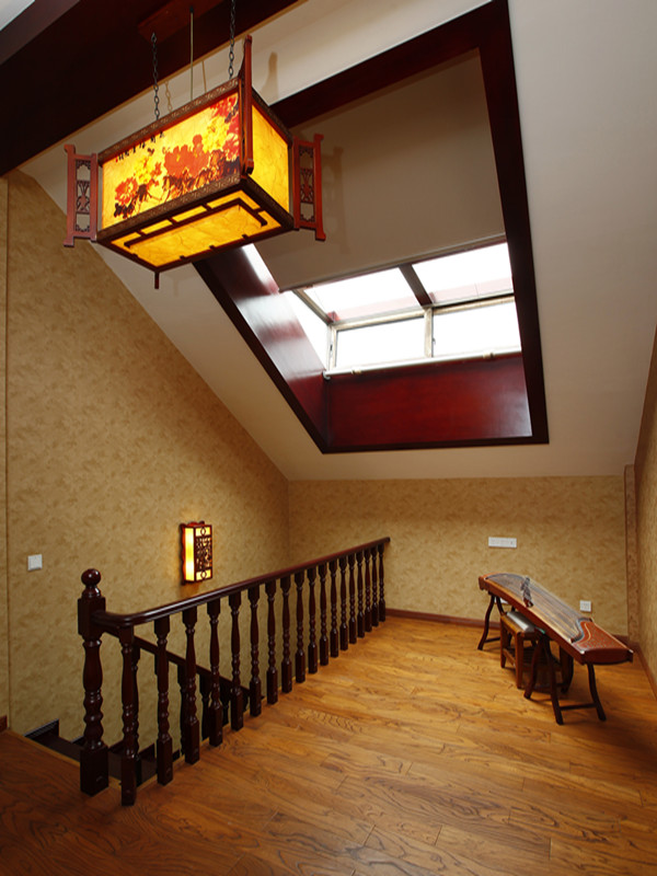 别墅 中式 楼梯图片来自成都尚层别墅装饰装修公司在芙蓉古城中式完工实景！的分享
