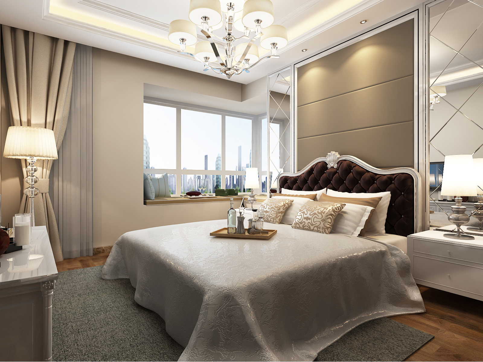 欧式 三居 客厅 卧室图片来自装饰装修-18818806853在云信小区简欧风格，时尚大气的分享