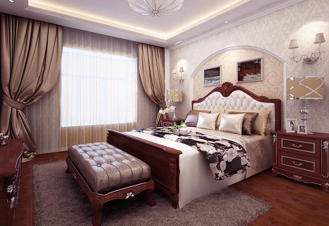 三居 欧式 小资 白领 卧室图片来自武汉实创装饰在海昌天澜130平欧式的分享