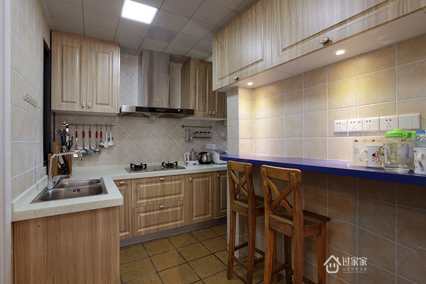 白领 收纳 80后 小资 厨房图片来自过家家装饰在72平米 地中海美式混搭设计的分享