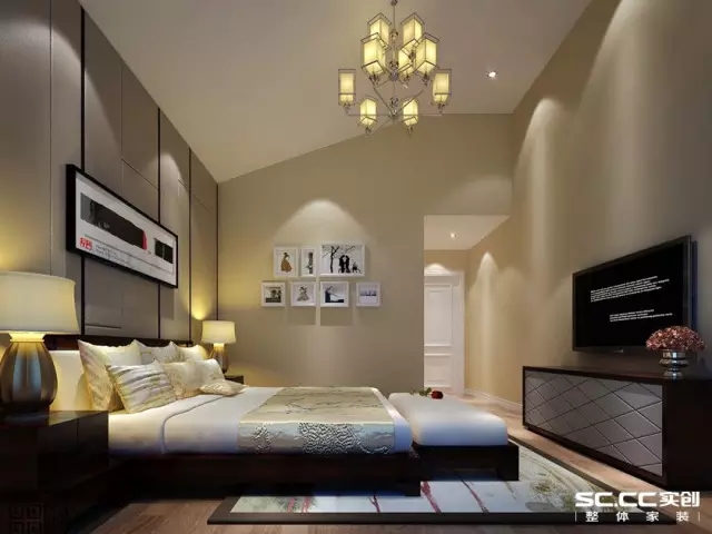 雅居乐小院 混搭 216平 新房装修 实创装饰 全包模式 卧室图片来自传承正能量在216平突破传统设计的混搭大四居的分享