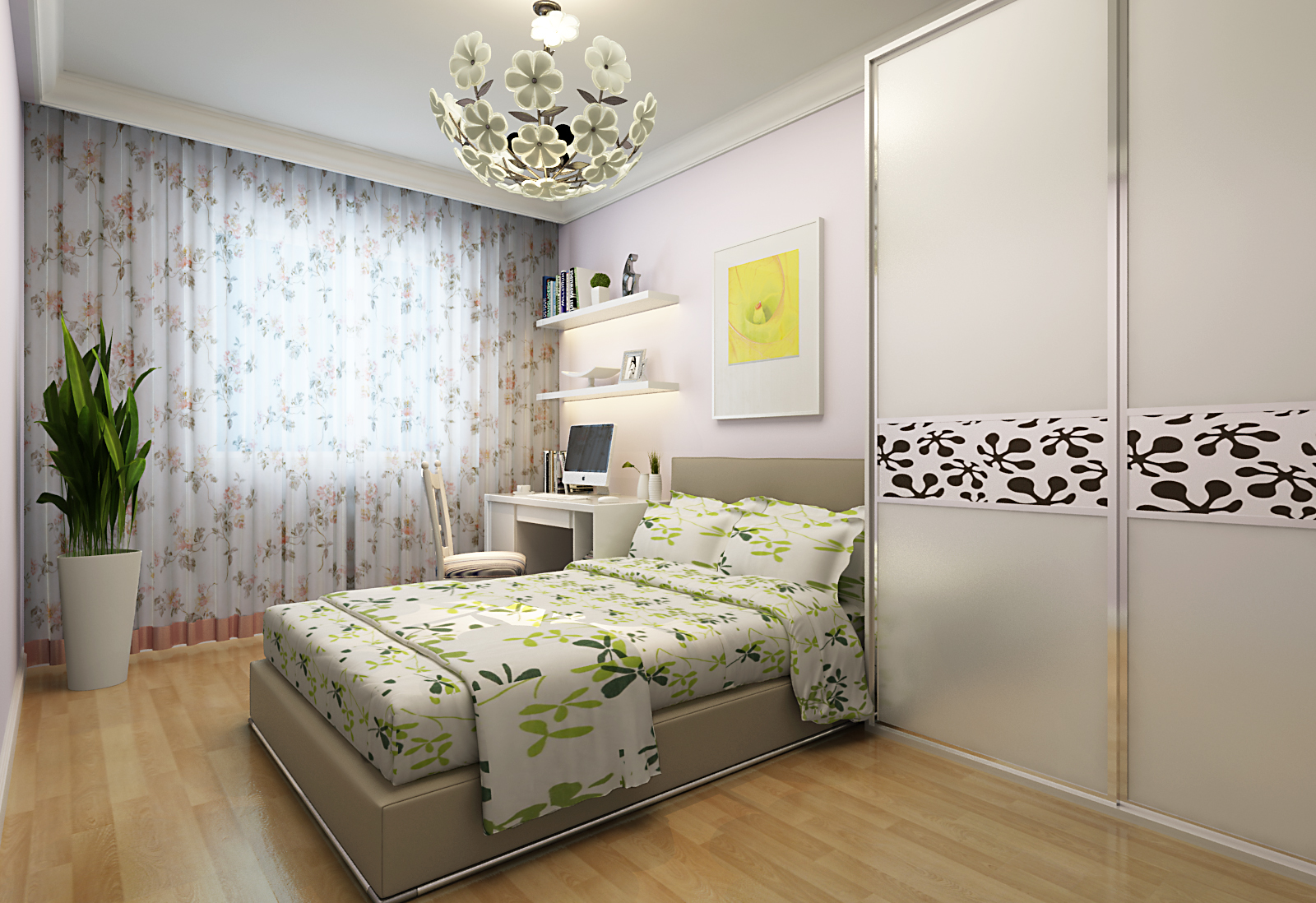 卧室图片来自广州实创装饰朱建芳在珠江御景湾144平现代简约风格的分享