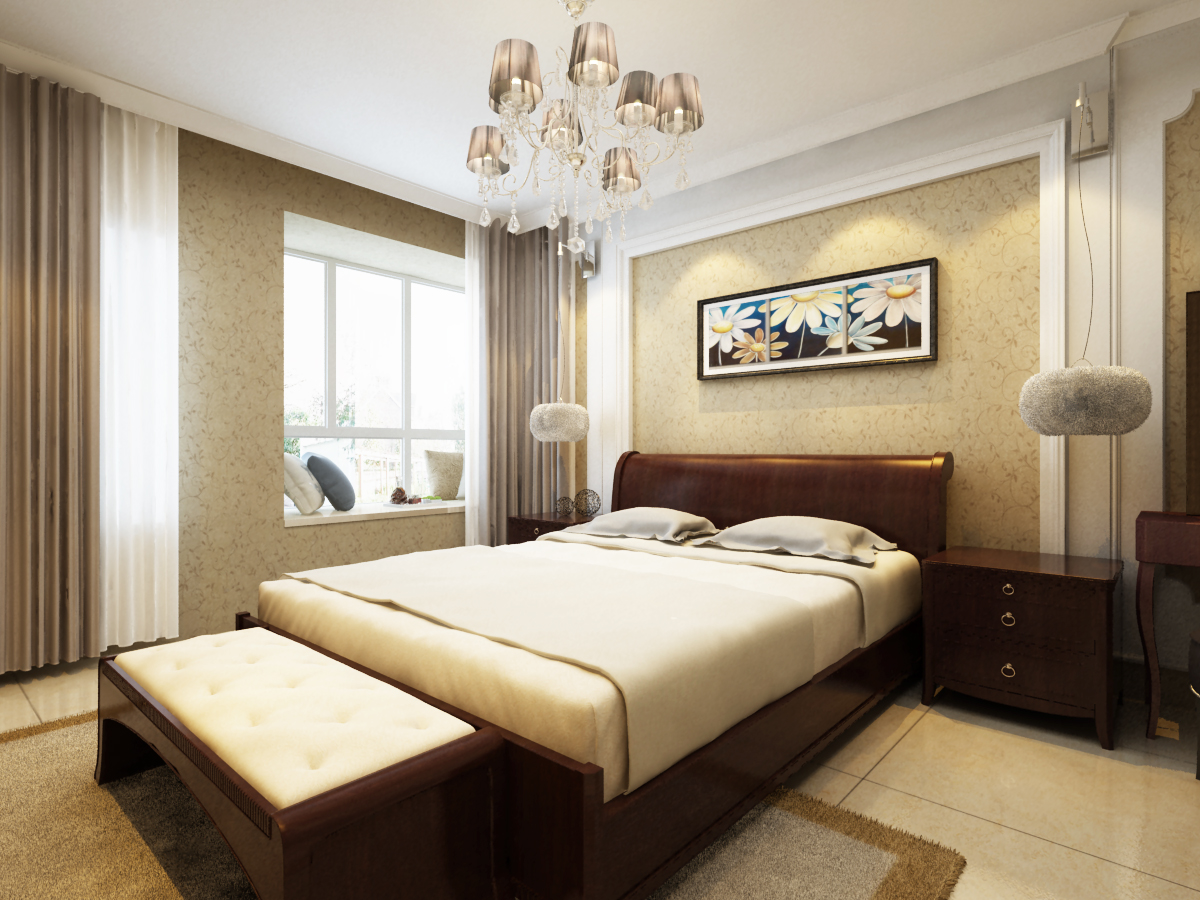 卧室图片来自广州实创装饰朱建芳在越秀星汇文华160平新中式风格的分享