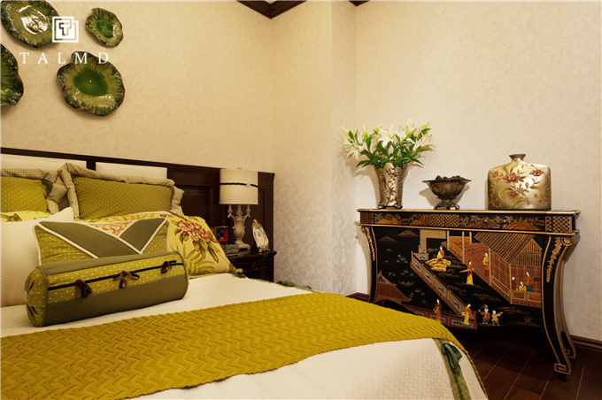 新中式 四居室 家具定制 整屋定制 旧房改造 卧室图片来自TALMD图迈家居在【TALMD案例】新中式·奥体紫薇园的分享