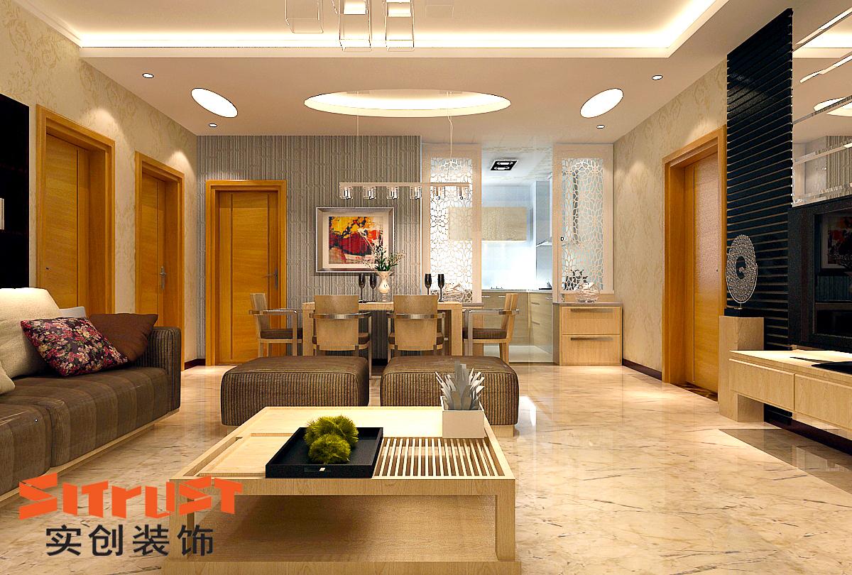 新都汇 89平米 两居室 现代奢华 装修设计 客厅图片来自郑州实创-整套家装在新都汇两居室现代奢华风格的分享