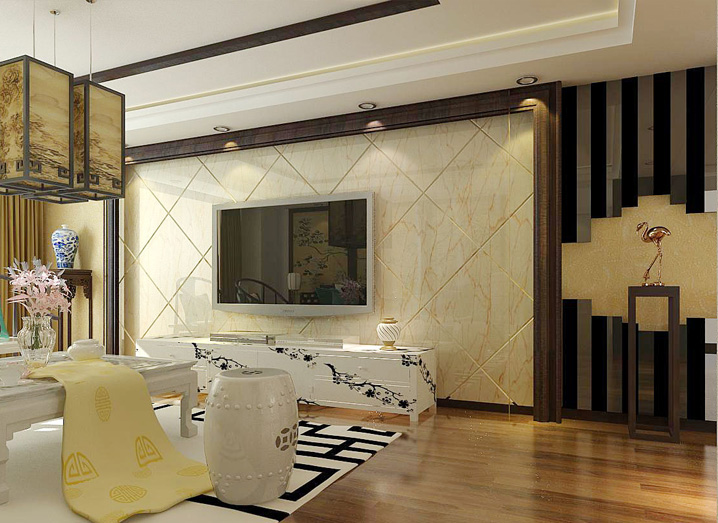 客厅图片来自广州实创装饰朱建芳在星汇文瀚154平新中式 典雅舒适的分享