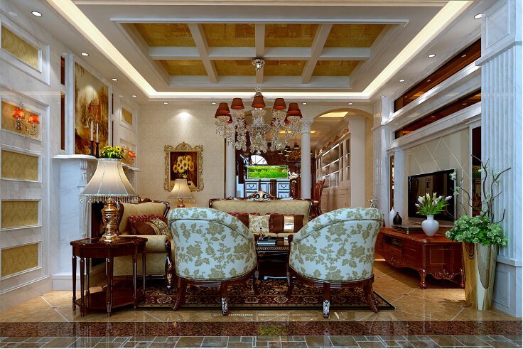 龙泊圣地 别墅 欧式 客厅图片来自张樂在龙泊圣地 大宅装修 经典欧式风格的分享