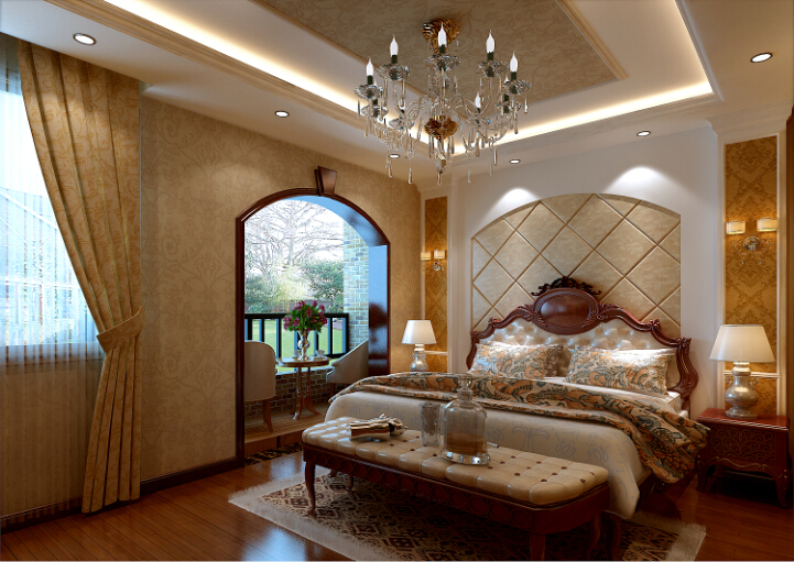 龙泊圣地 别墅 欧式 卧室图片来自张樂在龙泊圣地 大宅装修 经典欧式风格的分享