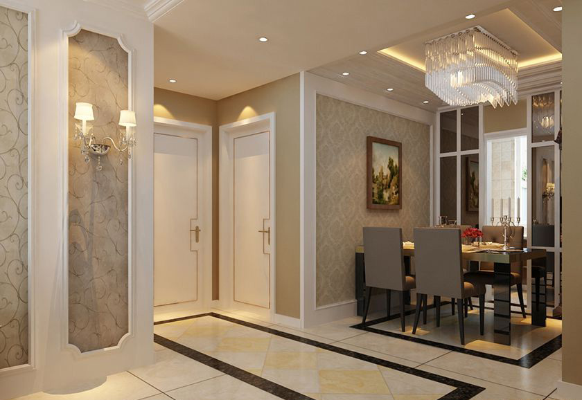 简约 欧式 二居 白领 收纳 80后 小资 餐厅图片来自实创装饰百灵在空间大而明亮 90平米装修的分享