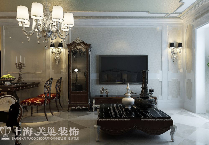 欧式 小资 简约法式图片来自meichao19在贰号城邦三居室简约法式装修案例的分享