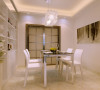 天下城 150平三居室 现代简约风格 装修设计案例-餐厅