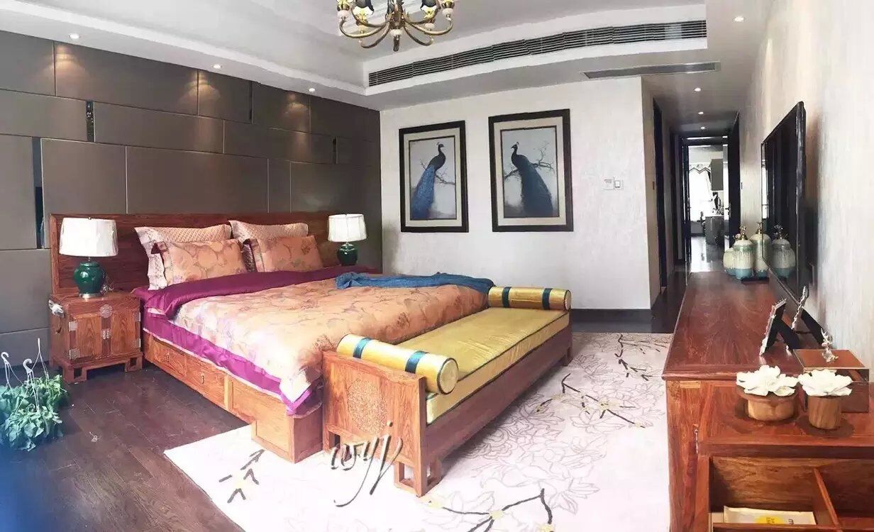 新中式风格 卧室图片来自成都尚层别墅装饰装修公司在誉峰-新中式风格的分享