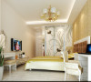 锦艺国际华都 83平米两居室 现代简约风格 家装设计案例-卧室