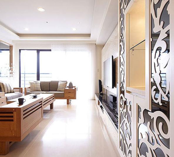 现代 日式 宜家 三居 小资 客厅图片来自武汉实创装饰在日式宜家风现代居室的分享