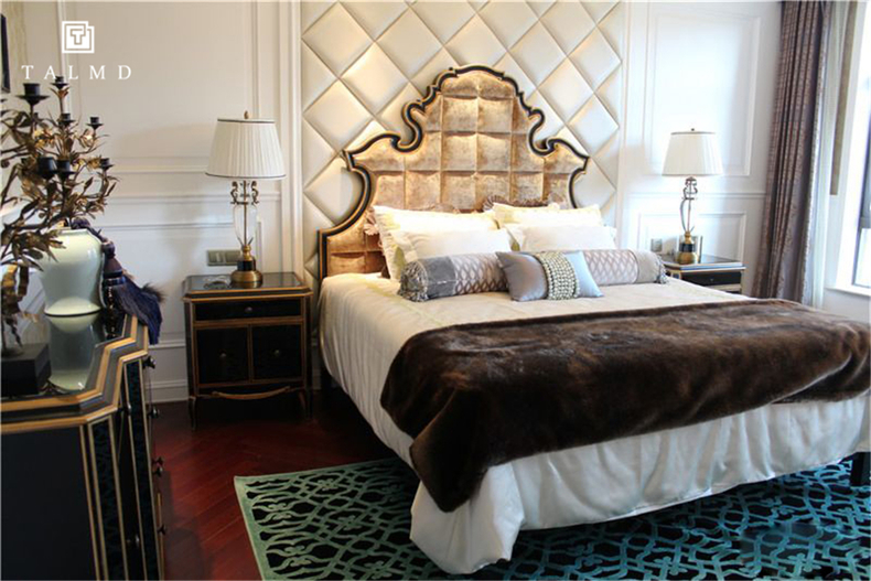 美式 别墅 整屋 定制 高端家具 卧室图片来自TALMD图迈家居在【TALMD案例】美式混搭·御湾别墅的分享