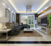 锦艺国际华都 83平米两居室 现代简约风格 家装设计案例-客厅