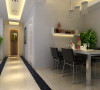 锦艺国际华都 83平米两居室 现代简约风格 家装设计案例-餐厅