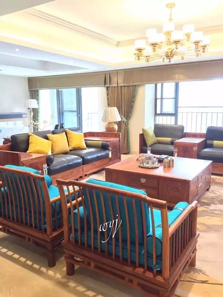 新中式风格 客厅图片来自成都尚层别墅装饰装修公司在誉峰-新中式风格的分享
