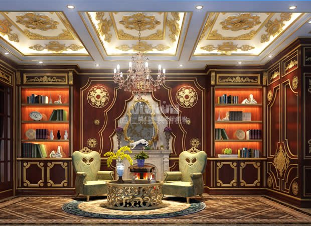 鸣仁别墅 别墅设计图片来自鸣仁装饰在400平山东凤凰城古典风格的分享