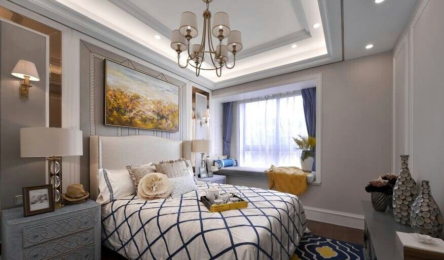 美式 三居 装修 家装 托乐嘉 卧室图片来自南京实创装饰夏雨荷在托乐嘉117平摩登美式的分享