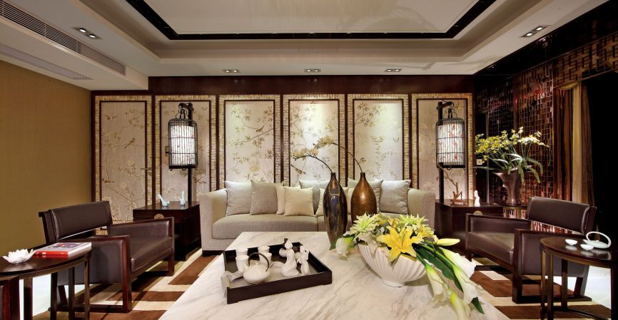 三居 中式 小资 收纳 白领 客厅图片来自一道伍禾装饰设计师杨洋在中式风格金茂府_一道伍禾装修的分享