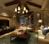 龙泊桂园 137平四居室 美式风格 装修设计案例=客厅电视背景墙