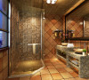 龙泊桂园 137平四居室 美式风格 装修设计案例-卫生间