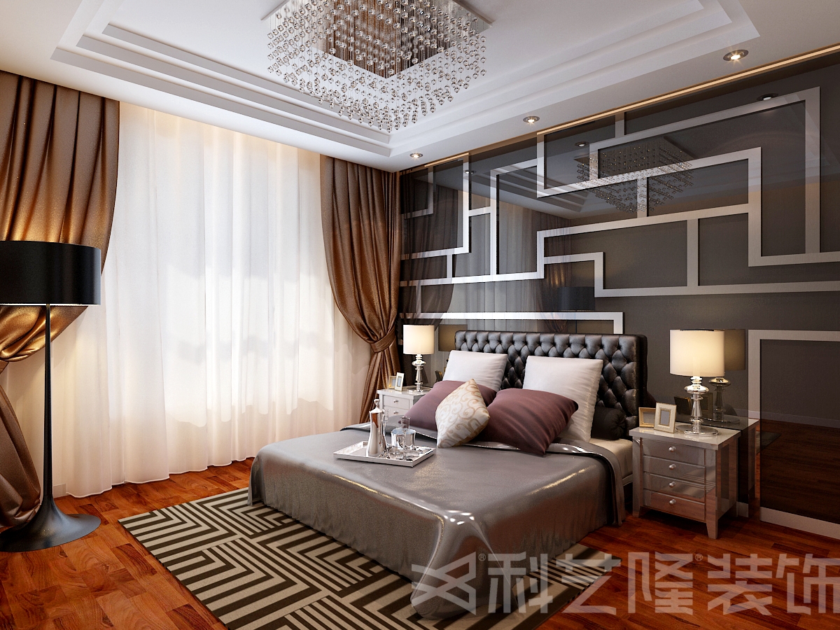 卧室图片来自天津科艺隆装饰在阳光星期八-后现代风格-95㎡的分享