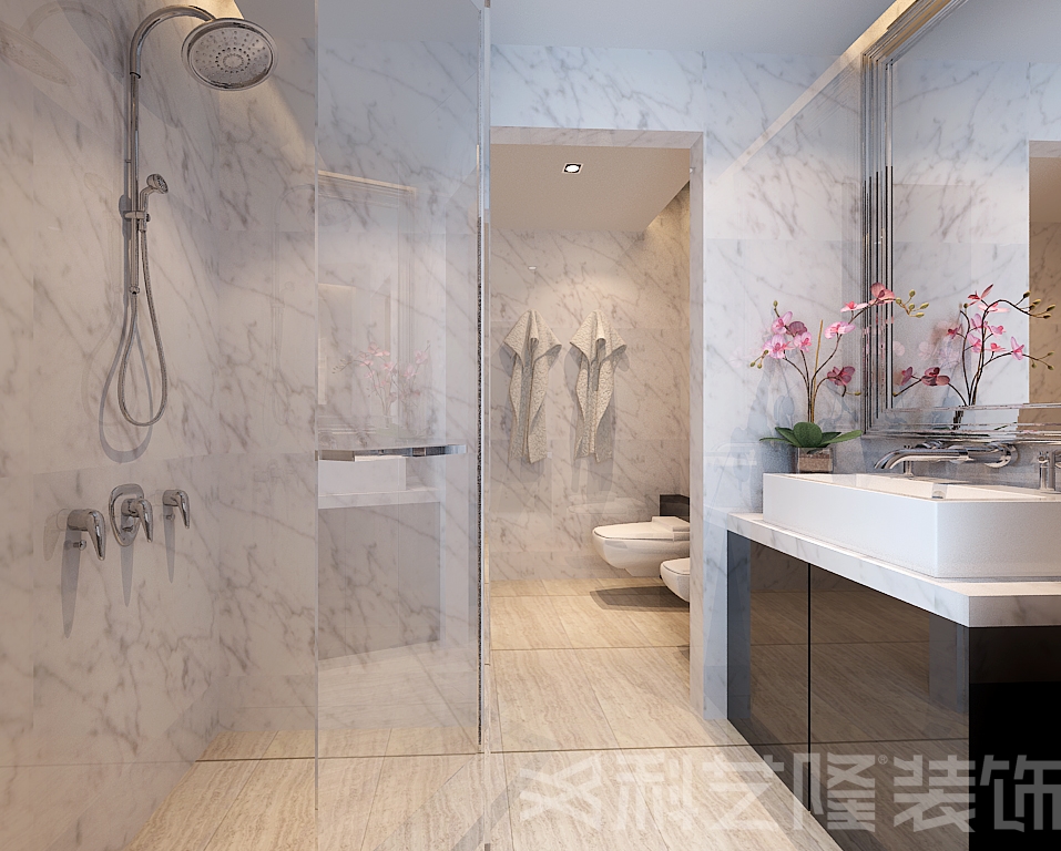 卫生间图片来自天津科艺隆装饰在阳光星期八-后现代风格-95㎡的分享