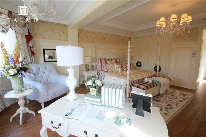 美式别墅 家具定制 整屋定制 五居室 卧室图片来自TALMD图迈家居在【TALMD案例】美式风格·碧桂园的分享