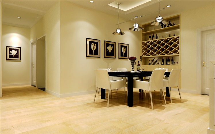 瀚海泰苑 三居 现代 装修 效果图 餐厅图片来自夏曼在瀚海泰苑 三居 现代风格装修设计的分享
