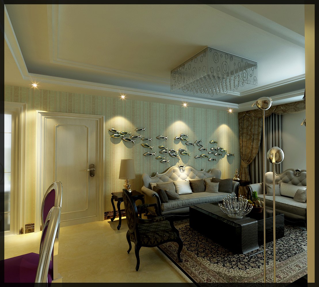三居 中式 碧桂园心语 客厅图片来自百家设计小刘在碧桂园心语125平简约中式风格的分享