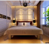 东方国际广场 132平三居室 简约风格装修设计案例 效果图-卧室