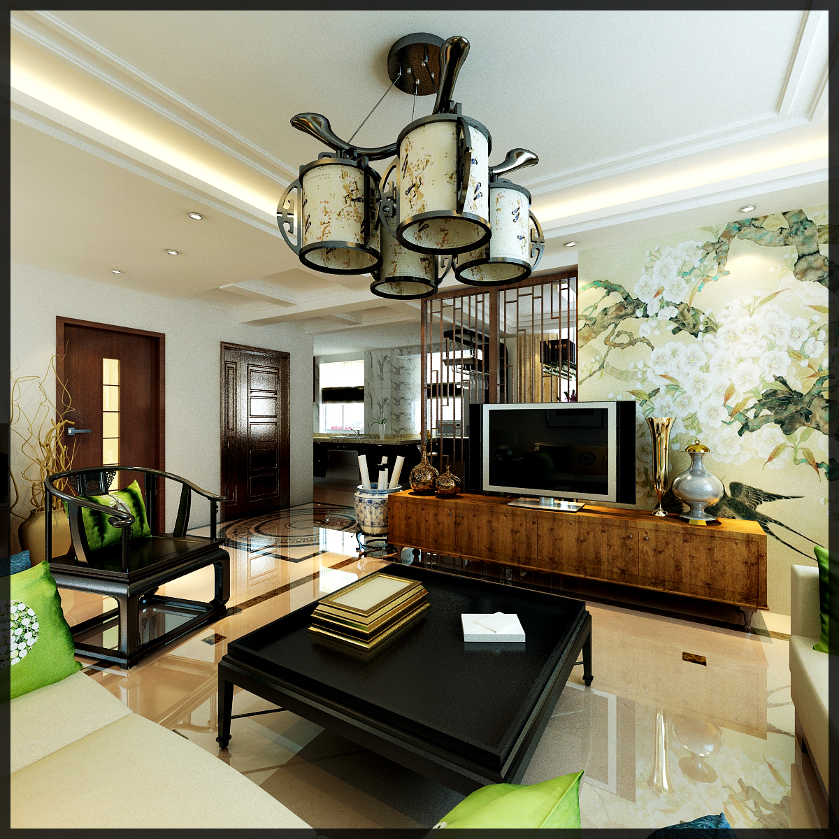 四居 大城府 白领 客厅图片来自百家设计小刘在大城府160平现代风格的分享