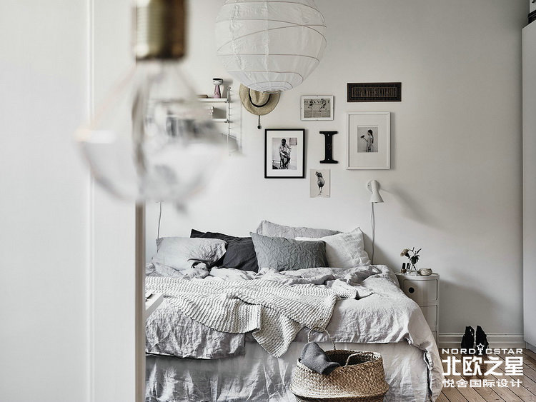简约 欧式 田园 混搭 二居 旧房改造 卧室图片来自Una在砚素-北欧简约风格的分享