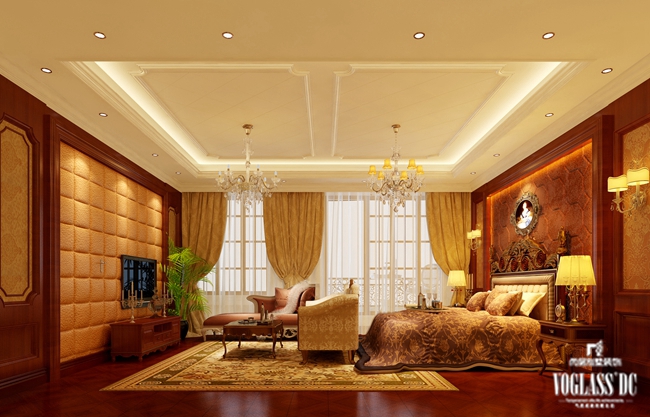 卧室图片来自成都尚层别墅装饰装修公司在欧式古典作品的分享