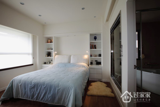 小资 80后 旧房改造 收纳 白领 二居 卧室图片来自过家家装饰在历久弥新 98平白净居家空间的分享