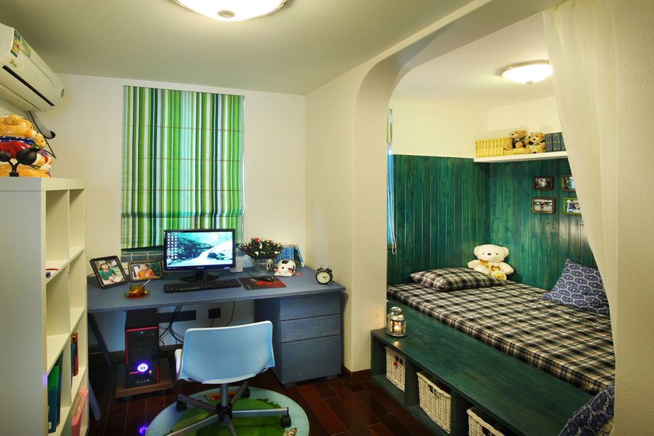 三居 混搭 装修案例 卧室图片来自一道伍禾装饰在金地仰山混搭风格装修案例的分享