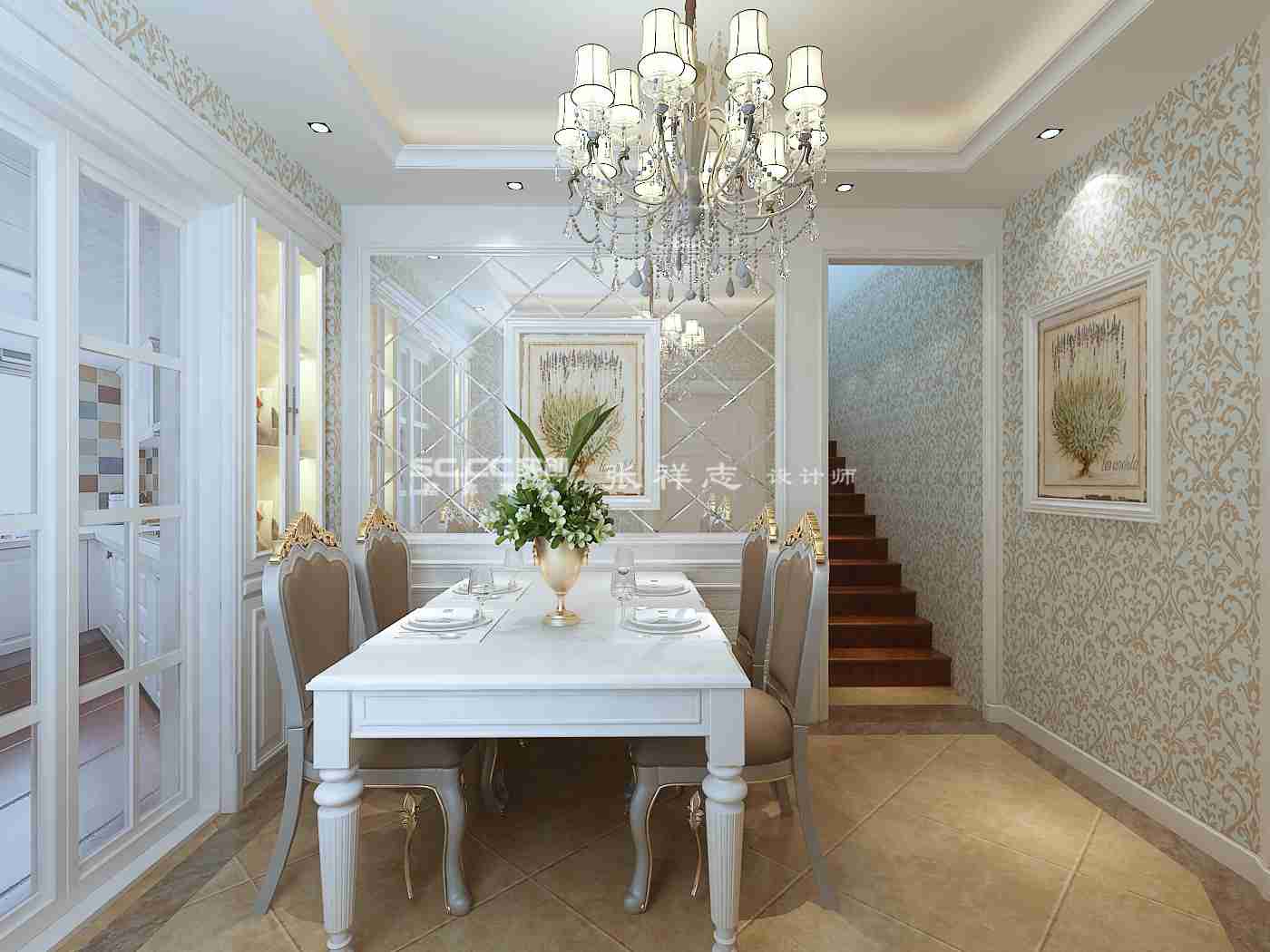 别墅 欧式 复式 实创 装修 餐厅图片来自快乐彩在红墅湾145平现代欧式装修设计的分享
