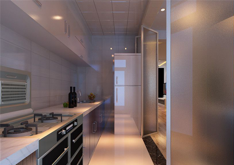 简约 欧式 二居 白领 收纳 80后 小资 厨房图片来自实创装饰百灵在空间明亮舒适 106平米装修的分享