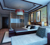生活家装饰--珠江骏景100平米三居中式古典风格卧室装修效果图