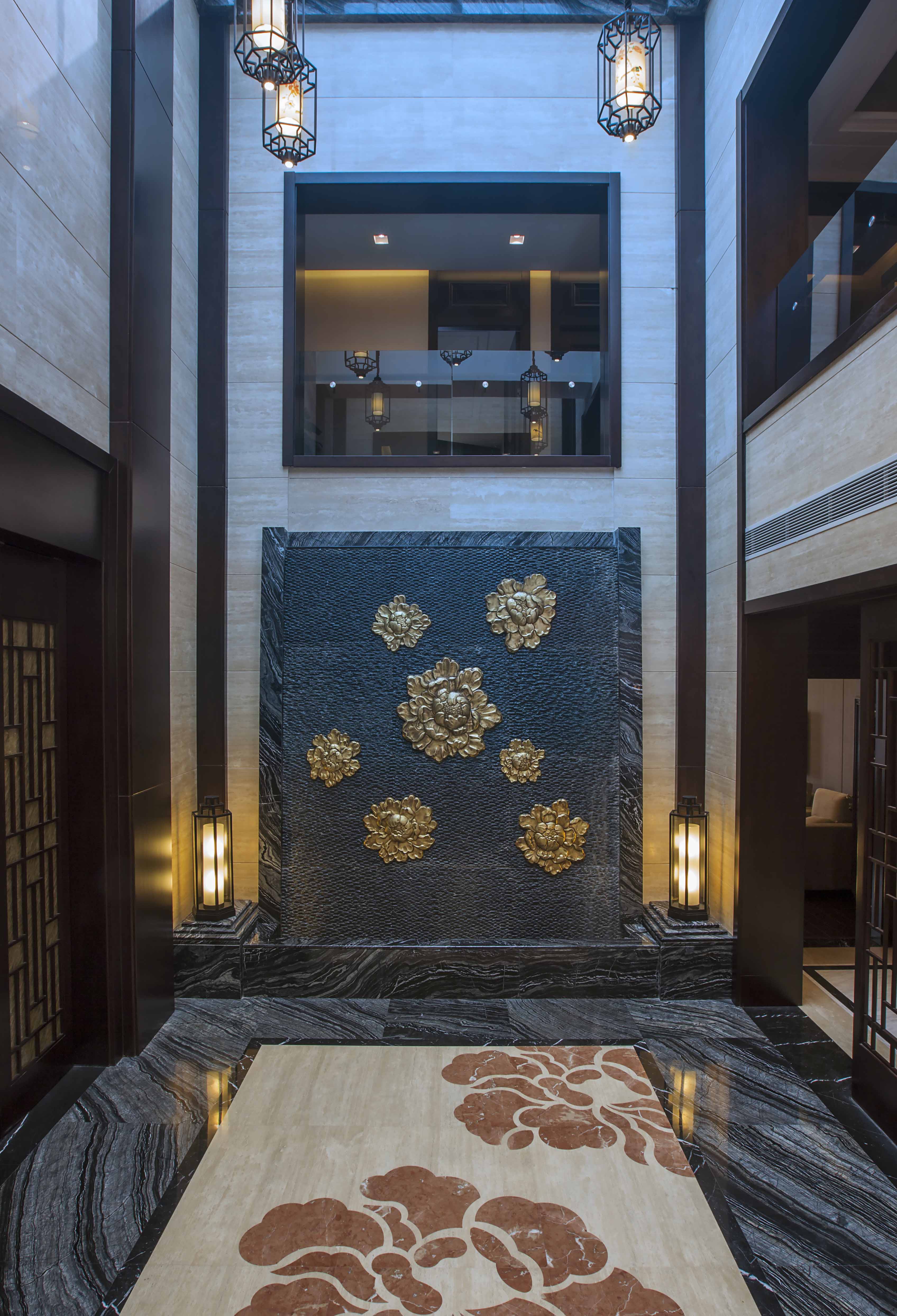 新中式 原创国际 全案设计 玄关图片来自原创国际别墅装饰在铂悦会所的分享