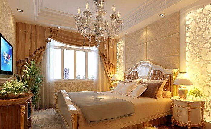二居 公寓 欧式 卧室图片来自微笑后的悲伤在金色漫香苑100平米欧式风格风格的分享