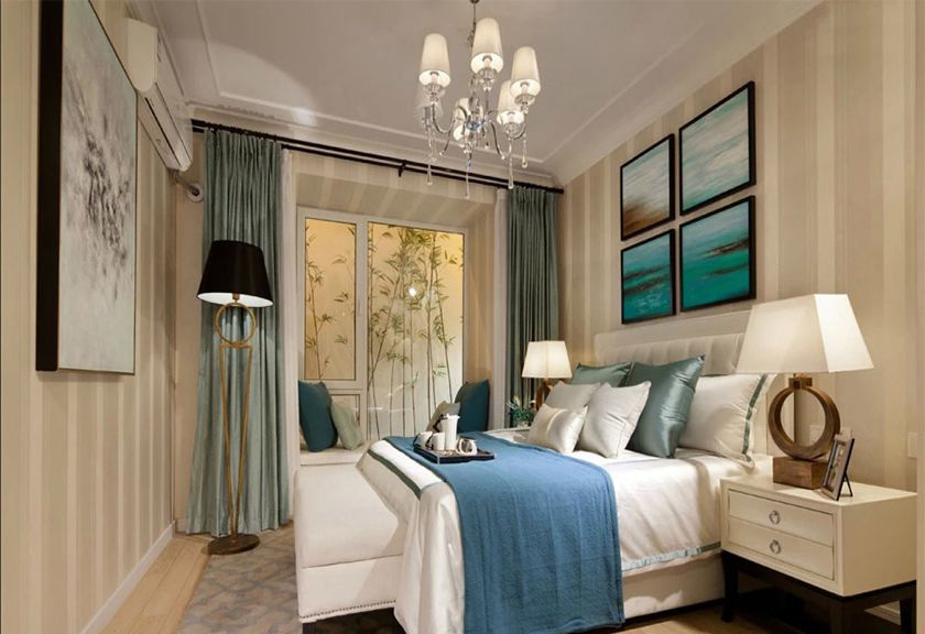 简约 欧式 三居 白领 收纳 80后 小资 卧室图片来自实创装饰百灵在温馨大气的简欧三居室的分享