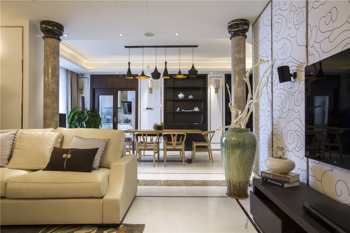 美式 原创国际 墅装 全案设计 客厅图片来自原创国际别墅装饰在华夏铂宫的分享