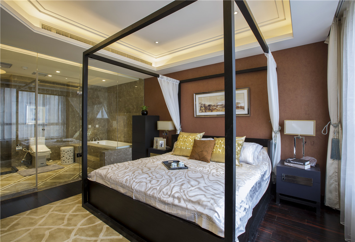美式 原创国际 墅装 全案设计 卧室图片来自原创国际别墅装饰在华夏铂宫的分享