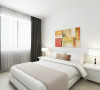 航院家属院 114平三居室 现代风格装修设计案例 效果图-卧室